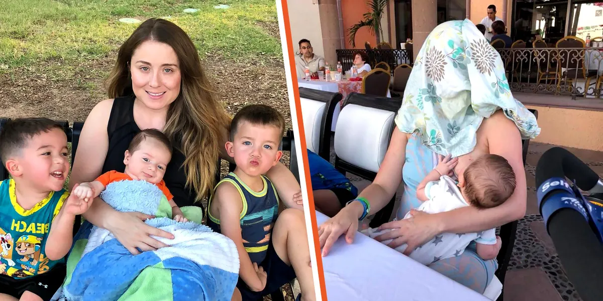 Mom Breastfeeds Her Little Son at a Restaurant, Stranger Asks Her to Cover Up, And Look What She Did