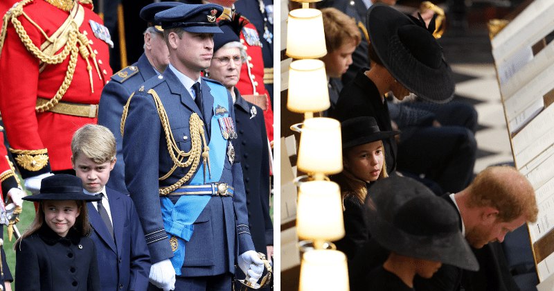 Prince Harry sweetly smiled at niece Princess Charlotte to reassure her during Queen Elizabeth’s funeral