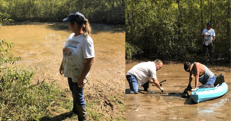 Mom drains pond to recover last remains of son murdered 7 years ago; gives him proper burial