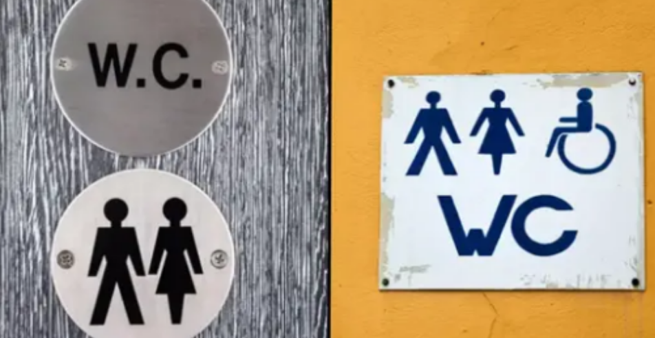 People are only just realising what WC toilet sign actually stands for